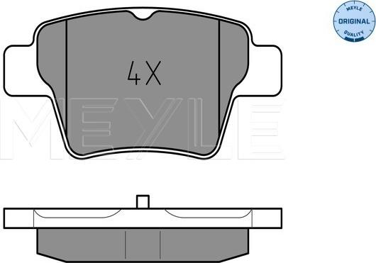 Meyle 025 241 5017 - Kit de plaquettes de frein, frein à disque cwaw.fr