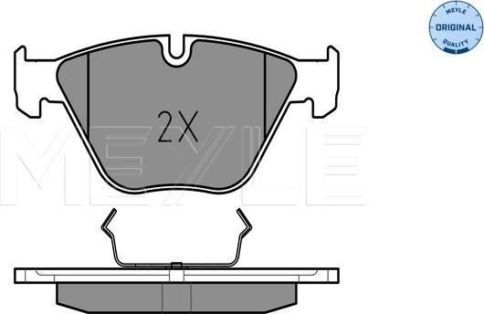 Meyle 025 241 6120 - Kit de plaquettes de frein, frein à disque cwaw.fr