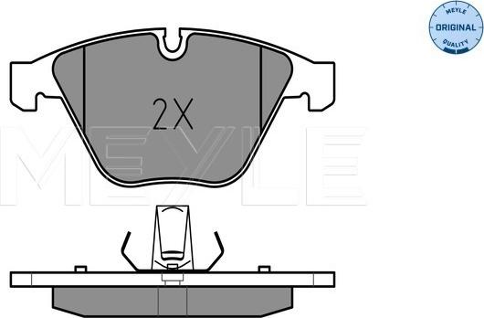 Meyle 025 241 6120 - Kit de plaquettes de frein, frein à disque cwaw.fr