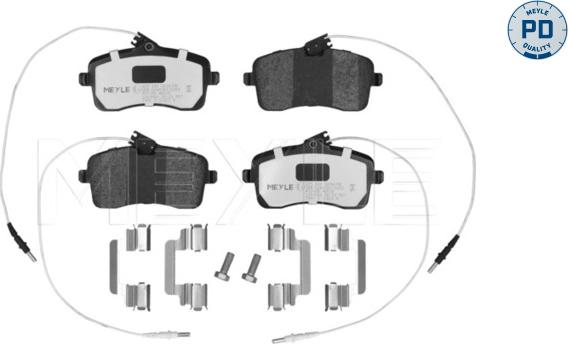 Meyle 025 241 3418/PD - Kit de plaquettes de frein, frein à disque cwaw.fr