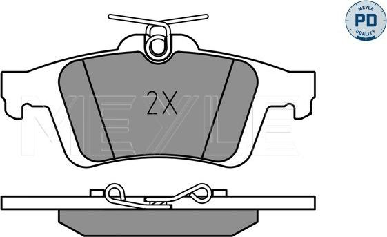 Meyle 025 241 3717/PD - Kit de plaquettes de frein, frein à disque cwaw.fr