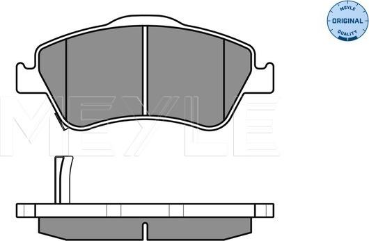 Meyle 025 241 2219/W - Kit de plaquettes de frein, frein à disque cwaw.fr