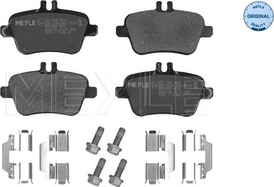 Meyle 025 248 4818 - Kit de plaquettes de frein, frein à disque cwaw.fr