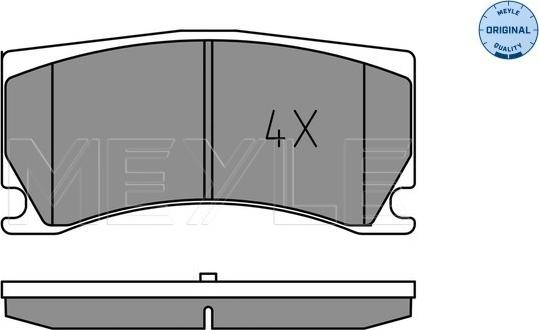 Meyle 025 248 5115 - Kit de plaquettes de frein, frein à disque cwaw.fr