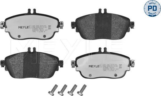 Meyle 025 248 6919/PD - Kit de plaquettes de frein, frein à disque cwaw.fr