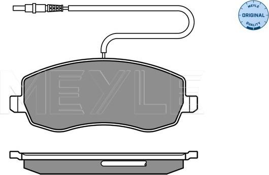 Meyle 025 248 3919/W - Kit de plaquettes de frein, frein à disque cwaw.fr