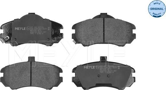 Meyle 025 243 6917/W - Kit de plaquettes de frein, frein à disque cwaw.fr