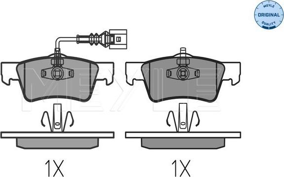 Meyle 025 243 6819 - Kit de plaquettes de frein, frein à disque cwaw.fr