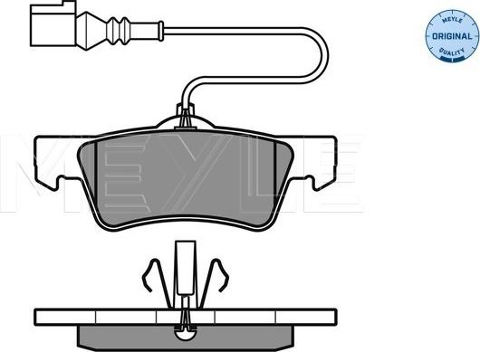 Meyle 025 243 6719/W - Kit de plaquettes de frein, frein à disque cwaw.fr