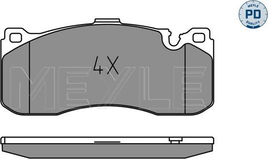 Meyle 025 243 1617/PD - Kit de plaquettes de frein, frein à disque cwaw.fr