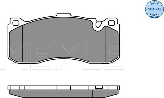 Meyle 025 243 1617 - Kit de plaquettes de frein, frein à disque cwaw.fr