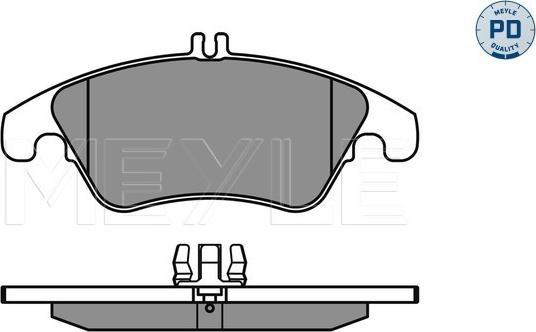 Meyle 025 243 1019/PD - Kit de plaquettes de frein, frein à disque cwaw.fr