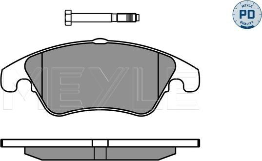 Meyle 025 243 1019/PD - Kit de plaquettes de frein, frein à disque cwaw.fr