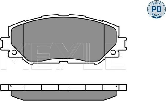 Meyle 025 243 3617/PD - Kit de plaquettes de frein, frein à disque cwaw.fr