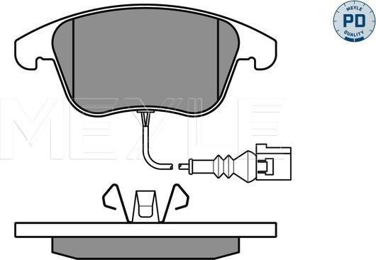 Meyle 025 243 3219/PD - Kit de plaquettes de frein, frein à disque cwaw.fr