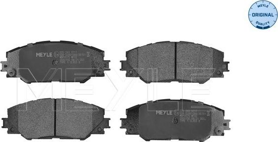 Meyle 025 243 3717 - Kit de plaquettes de frein, frein à disque cwaw.fr