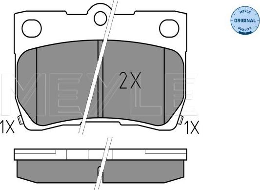 Meyle 025 243 2315/W - Kit de plaquettes de frein, frein à disque cwaw.fr