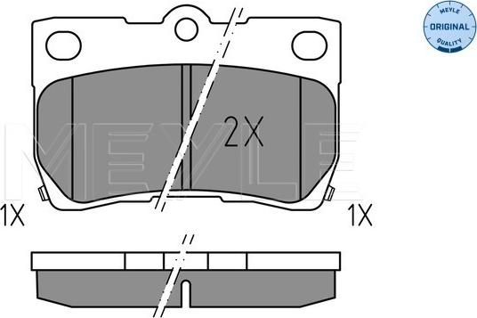 Meyle 025 243 2317 - Kit de plaquettes de frein, frein à disque cwaw.fr