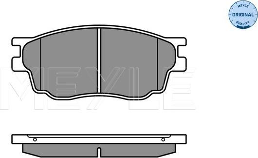 Meyle 025 242 4616/W - Kit de plaquettes de frein, frein à disque cwaw.fr