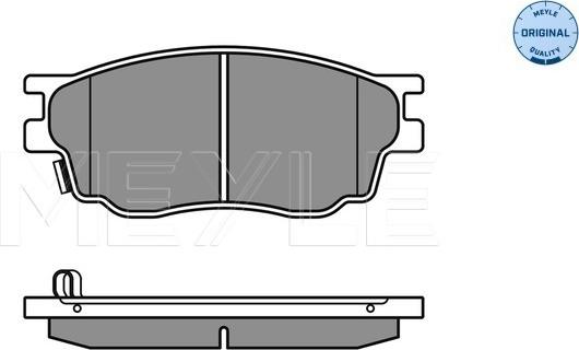 Meyle 025 242 4616/W - Kit de plaquettes de frein, frein à disque cwaw.fr