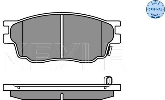 Meyle 025 242 4616/W - Kit de plaquettes de frein, frein à disque cwaw.fr