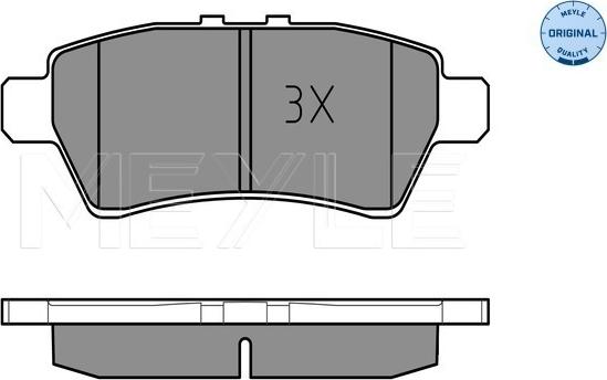 Meyle 025 242 4016/W - Kit de plaquettes de frein, frein à disque cwaw.fr