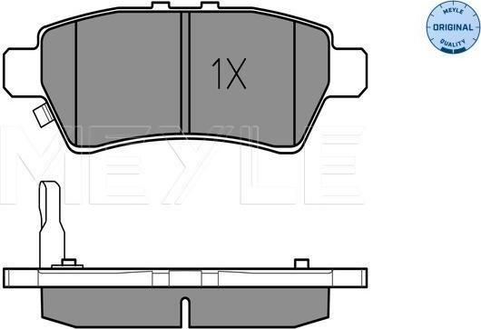 Meyle 025 242 4016/W - Kit de plaquettes de frein, frein à disque cwaw.fr