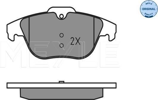 Meyle 025 242 5418 - Kit de plaquettes de frein, frein à disque cwaw.fr