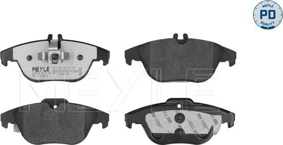 Meyle 025 242 5317/PD - Kit de plaquettes de frein, frein à disque cwaw.fr