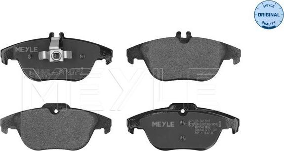 Meyle 025 242 5317 - Kit de plaquettes de frein, frein à disque cwaw.fr