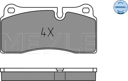 Meyle 025 242 6118 - Kit de plaquettes de frein, frein à disque cwaw.fr