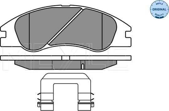 Meyle 025 242 1817/W - Kit de plaquettes de frein, frein à disque cwaw.fr