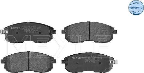 Meyle 025 242 8016/W - Kit de plaquettes de frein, frein à disque cwaw.fr