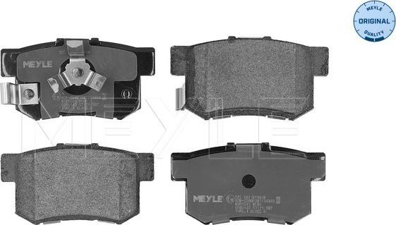 Meyle 025 242 3114/W - Kit de plaquettes de frein, frein à disque cwaw.fr