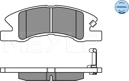 Meyle 025 242 2914/W - Kit de plaquettes de frein, frein à disque cwaw.fr