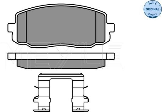 Meyle 025 242 7516/W - Kit de plaquettes de frein, frein à disque cwaw.fr