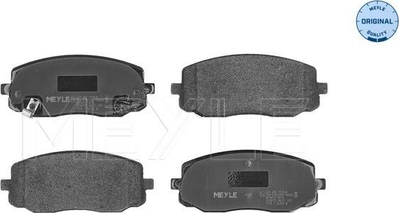 Meyle 025 242 7516/W - Kit de plaquettes de frein, frein à disque cwaw.fr