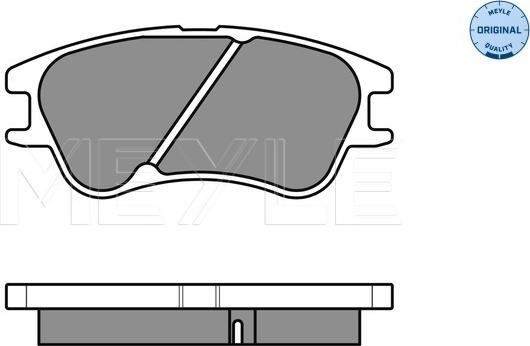 Meyle 025 242 7713/W - Kit de plaquettes de frein, frein à disque cwaw.fr