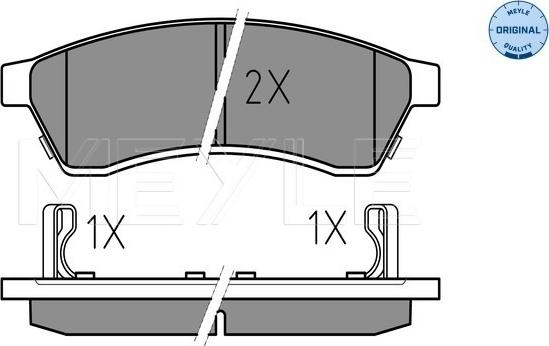 Meyle 025 247 4414/W - Kit de plaquettes de frein, frein à disque cwaw.fr