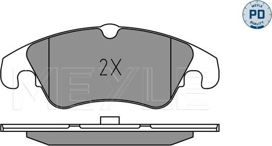 Meyle 025 247 4319/PD - Kit de plaquettes de frein, frein à disque cwaw.fr