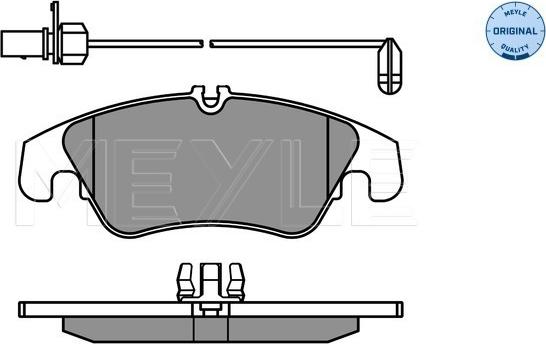 Meyle 025 247 4319/W - Kit de plaquettes de frein, frein à disque cwaw.fr