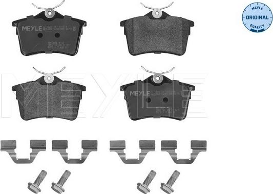 Meyle 025 247 6516/W - Kit de plaquettes de frein, frein à disque cwaw.fr