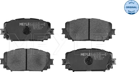 Meyle 025 247 0817 - Kit de plaquettes de frein, frein à disque cwaw.fr