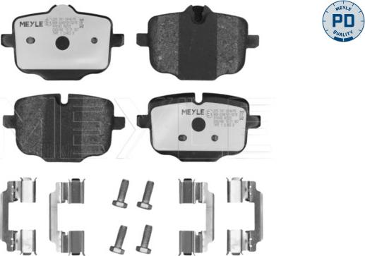 Meyle 025 247 0318/PD - Kit de plaquettes de frein, frein à disque cwaw.fr