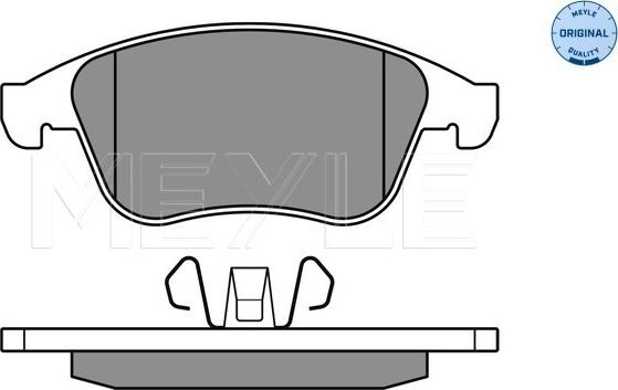 Meyle 025 247 1018 - Kit de plaquettes de frein, frein à disque cwaw.fr