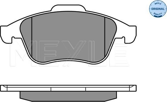 Meyle 025 247 1018 - Kit de plaquettes de frein, frein à disque cwaw.fr