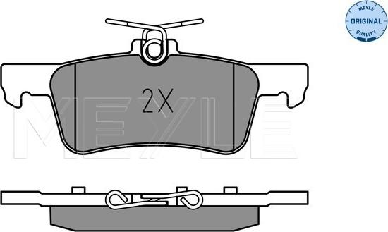 Meyle 025 259 6816 - Kit de plaquettes de frein, frein à disque cwaw.fr