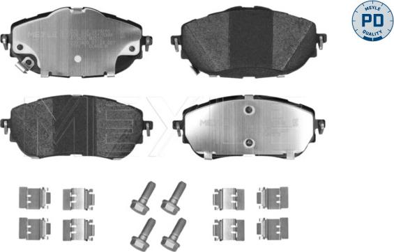 Meyle 025 256 9819/PD - Kit de plaquettes de frein, frein à disque cwaw.fr