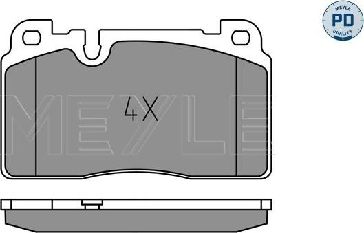 Meyle 025 256 4317/PD - Kit de plaquettes de frein, frein à disque cwaw.fr