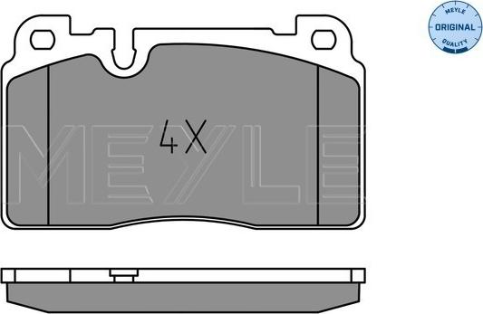 Meyle 025 256 4317 - Kit de plaquettes de frein, frein à disque cwaw.fr